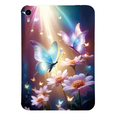 Til iPad mini (2024) / (2021) Skåle med Mønstertryk, Slank Blød TPU-tabletdekning - Sommerfugl Blomster