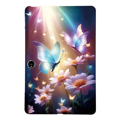 Tabletthölse för Oppo Pad Neo / Air 2 / OnePlus Pad Go, mönstertryckt slank mjuk TPU-hölse - fjäril och blommönster