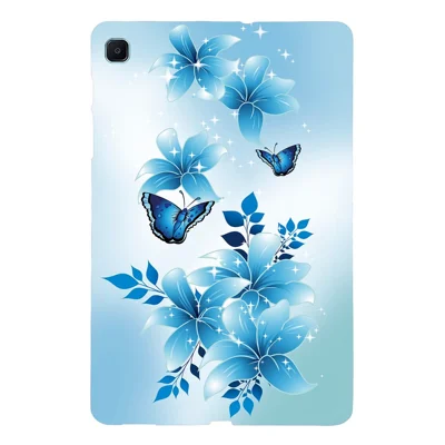 For Samsung Galaxy Tab S6 Lite (2024)  /  (2022) Case Pattern Printing Slim Soft TPU Tablet Cover - Blue Butterfly