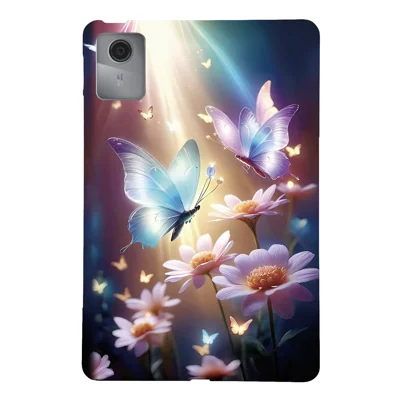 For Lenovo Tab K11 Gen 2 / Idea Tab / Xiaoxin Pad 11 2025 Case Pattern Printing Slim Soft TPU Tablet Cover - Butterfly Floral