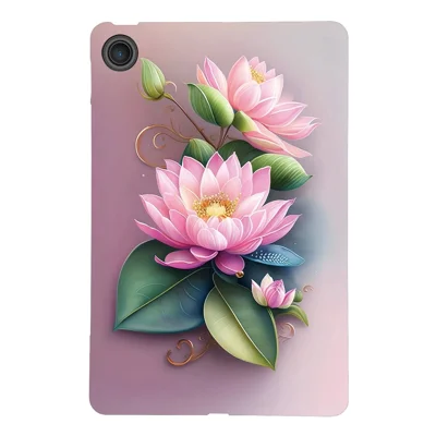For Lenovo Tab 10.1 (2025) TB311XU  /  Zhaoyang K10C Case Pattern Printing Slim Soft TPU Tablet Cover - Lotus