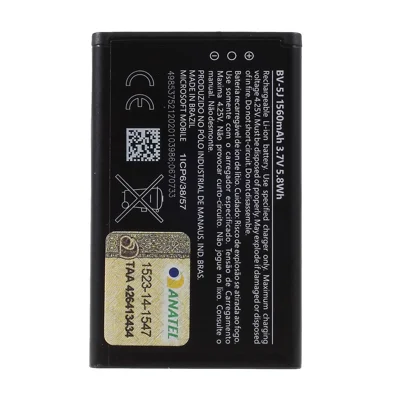 For Microsoft Lumia 435 / 532 3.7V 1560mAh Rechargeable Li-ion Polymer Battery Replacement Part (BV-5J) (without Logo)