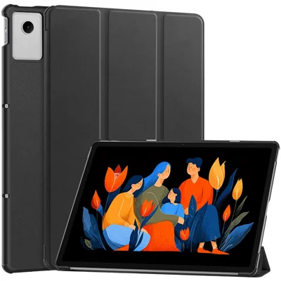Fodral till Lenovo Xiaoxin Pad 2025 12,1 tum, läder med ställfunktion, skärmskydd mot stötar - Svart