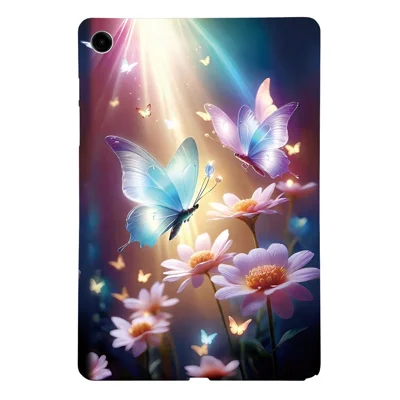 For Samsung Galaxy Tab A11+ Case Pattern Printing Slim Soft TPU Tablet Cover - Butterfly Floral