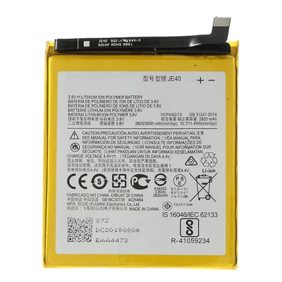 For Motorola Moto Z3 3.80V 2820mAh Li-ion Polymer Battery Part (Encode: JE40) (without Logo)