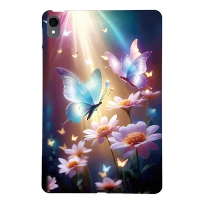 For Samsung Galaxy Tab S11 Case Pattern Printing Slim Soft TPU Tablet Cover - Butterfly Floral