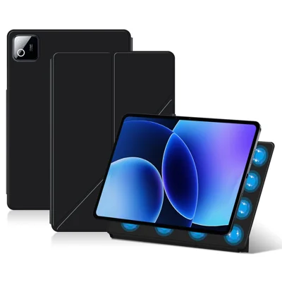 Voor Xiaomi Pad 8 Pro / Pad 8 Leren Hoes Origami Stand Magnetische Tabletcover Automatisch Aan/uit
