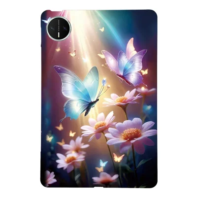 For Huawei MatePad Mini Case Pattern Printing Slim Soft TPU Tablet Cover - Butterfly Floral