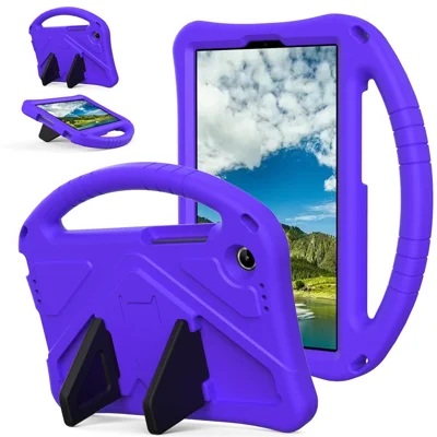 For Lenovo Tab K9 Case EVA Tablet Cover with Ergonomic Handle and Foldable Kickstand - Purple