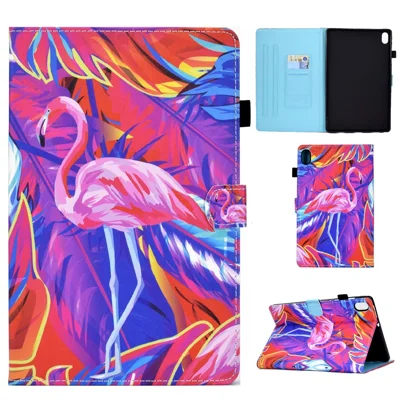Voor Samsung Galaxy Tab S11 hoesje met patroon bedrukt lederen tablet cover met kaarthouder - Vogel