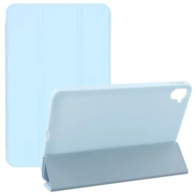 For Xiaomi Redmi K Pad  /  Pad Mini Case PU Leather + Silicone Tri-Fold Stand Tablet Cover - Baby Blue