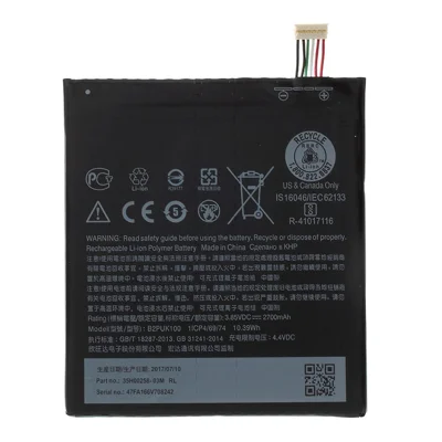 Voor HTC Desire 825 3,85 V 2700 mAh Li-ion Polymer Accu Telefoononderdeel (code: B2PUK100) (zonder logo)
