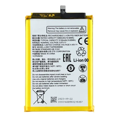 ZTE Blade V40 3,87V 5060mAh Li-Polymer-Batterie-Baugruppe (Codierung: li3950T44P8h906553)
