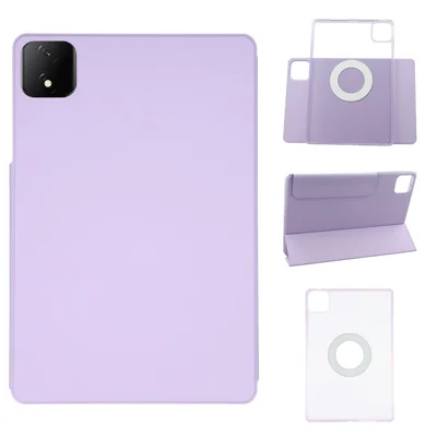 Voor Honor MagicPad 2 12.3 / Pad GT Pro Case Vouwstandaard Magnetische Leren Tabletcover - Paars