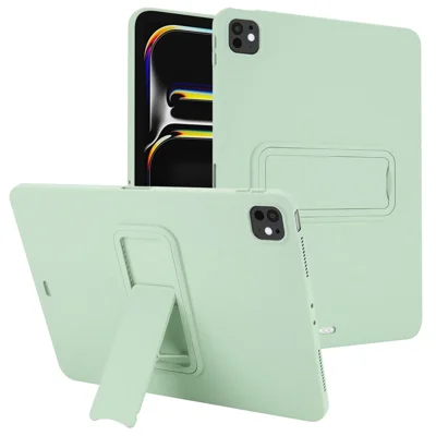 Tablet-Hülle für iPad Pro 12,9-Zoll (2018) / 12,9 (2020) / 12,9 (2021) / 12,9 (2022) TPU + PC Hautfreundliche Tablet-Hülle mit Ständer – Mintgrün