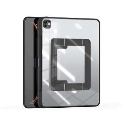 DUX DUCIS For iPad Pro 11 (2025) / iPad Pro 11 (2024) Tablet Case  Axis Series Tablet Case with Kickstand PC + TPU Shockproof Protective Cover - Black