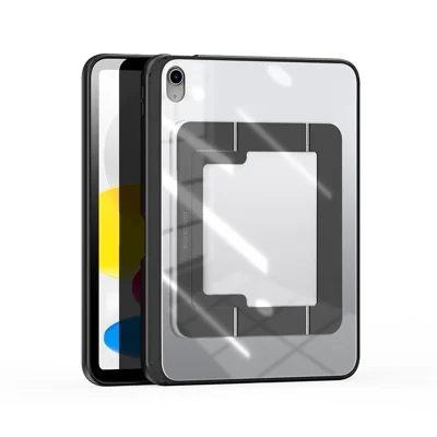 DUX DUCIS For iPad (2025) / iPad 10.9 (2022) Tablet Case  Axis Series Tablet Case with Kickstand PC + TPU Shockproof Protective Cover - Black