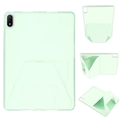 Capa para Oppo Pad 4 Pro / OnePlus Pad 2 Pro com Suporte TPU e Pele PU - Verde