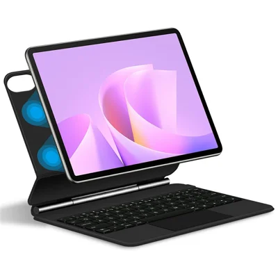 Für Huawei MatePad 11.5 S (2025) Magnetische schwebende Bluetooth-kompatible Tastatur + Ledertasche für Tablet