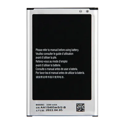 Batterie au lithium-ion polymère 3,8 V 3200 mAh pour Samsung Galaxy Note 3 N9005 (code : B800BC B800BU B800BE) (sans logo)
