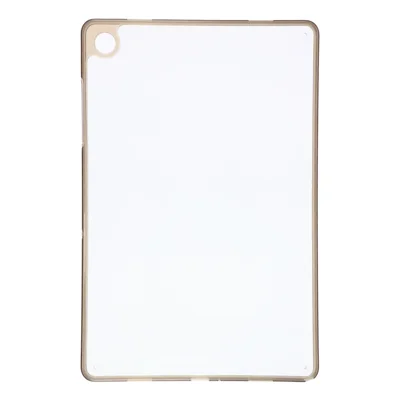 Étui pour Samsung Galaxy Tab A11+ / A9+ en TPU souple + acrylique - Couverture de protection antichoc pour tablette - Gris