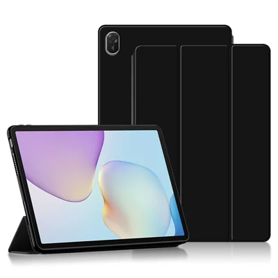 For Huawei MatePad 11.5 (2026) Case PU Leather TPU Back Trifold Stand Tablet Cover - Black