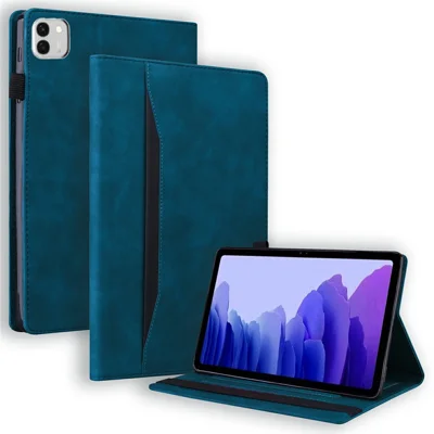 For Honor MagicPad 4 Case PU Leather Protective Folio Cover with Card Holder - Blue