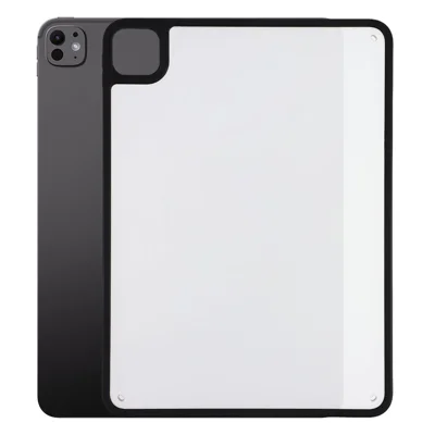 För iPad Pro 11 (2025) / (2024) Skal Matträtskiva PC + TPU Slag- och Stötskydd - Matträtsvart