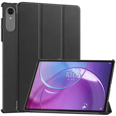 Capa de Tablete em Pele Sintética com Suporte Anti-Queda para Lenovo Idea Tab Pro Gen2 13 polegadas - Preto