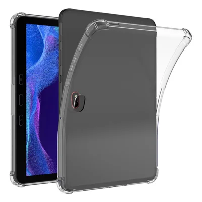 Capa Transparente em TPU Resistente a Choques com Quatro Cantos Reforçados para Galaxy Tab Active5 Pro / Active Pro / Active4 Pro - Transparente