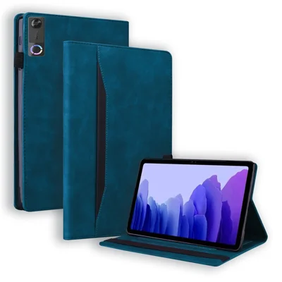 For Lenovo Legion Y700 (Gen 5) Case PU Leather Protective Folio Cover with Card Holder - Blue