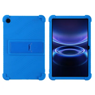 For Xiaomi Redmi Pad 2 SE Case Adjustable Kickstand Silicone Tablet Protective Cover - Dark Blue