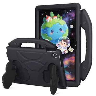 Tabletlock för Lenovo Tab TB311FU / Tab K10 (2:a generationen) / Motorola Moto Pad 60 Lite EVA-tumstöd med stöd - Svart