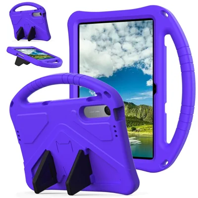 For Xiaomi Redmi Pad 2 9.7  /  Pad 2 SE Case EVA Tablet Cover with Ergonomic Handle and Foldable Kickstand - Purple