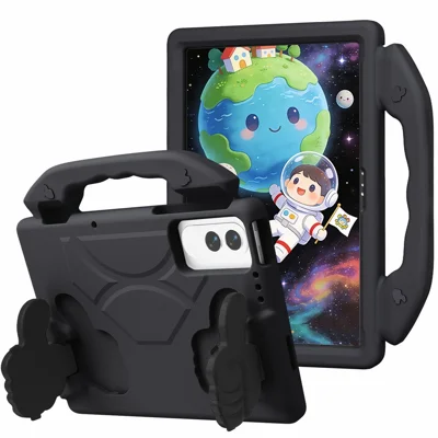 For Lenovo Yoga Tab 11.1 / TECNO Megapad SE Case EVA Thumb Kickstand Tablet Cover - Black