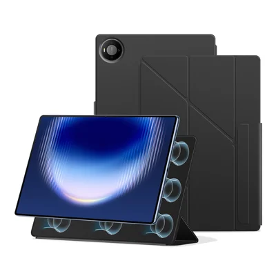 For Huawei MatePad Pro Max Y-type Stand Cover Anti-scratch Magnetic PU Leather Tablet Case - Black