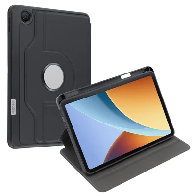 For Xiaomi Redmi Pad 2 SE Case Stand Leather Tablet Cover - Black