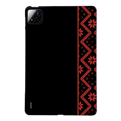 Tablet Case for Xiaomi Poco Pad X1 / Pad 8 / Pad 8 Pro / Pad 7 / Pad 7 Pro Pattern Printing Soft TPU Cover - Red Ethnic Pattern