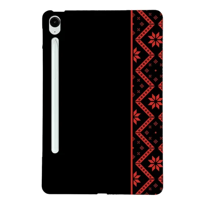 For Samsung Galaxy Tab S10 FE+ Case Pattern Printing Soft TPU Tablet Cover - Red Ethnic Pattern