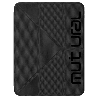 MUTURAL pour iPad Pro 11 (2025) / (2024) Étui motif à points en cuir avec support et emplacement pour stylet - Noir
