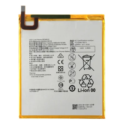 Per Huawei MediaPad M3 8.4 3.82V 4980 mAh Batteria Li-ion Ricaricabile di Ricambio (Codice: HB2899C0ECW) (senza logo)