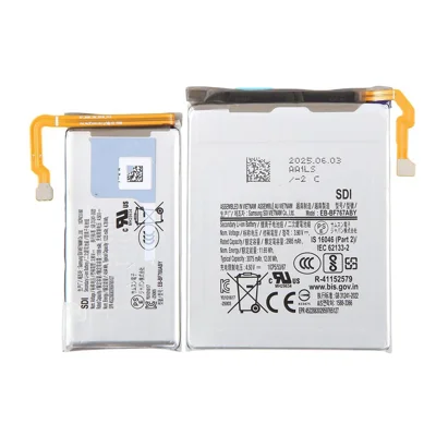 Pour Samsung Galaxy Z Flip7 5G 3,90 V 4174 mAh Assemblage de batterie au lithium-polymère (sans logo) (Code : EB-BF766ABY + EB-BF767ABY)