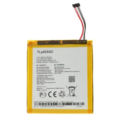 Para Alcatel Pixi 4 (7) 3G 9003 Batería de ión de litio recargable de 3.85V 2580mAh Pieza de repuesto (Codificación: TLP025GC) (sin logotipo)
