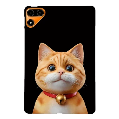 For TECNO Megapad 2 Case Pattern Printing Slim TPU Tablet Protective Cover - Shorthair Cat