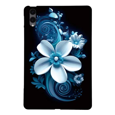 For Samsung Galaxy Tab S12+ Case Pattern Printing Slim Soft TPU Tablet Cover - Black Orchid