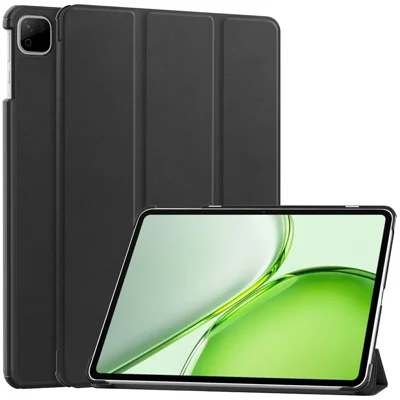 Étui en cuir PU pour tablette Honor Pad X9b Max, étui de protection mince antichute avec trépied, noir