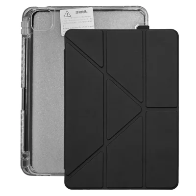ZGA per iPad Pro 11 (2025) / (2024) Custodia con Supporto a Y in PC + TPU con Scomparto Integrato per Penna - Nero