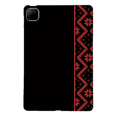 For Honor Pad X9b Max Case Pattern Printing Soft TPU Tablet Cover - Red Ethnic Pattern