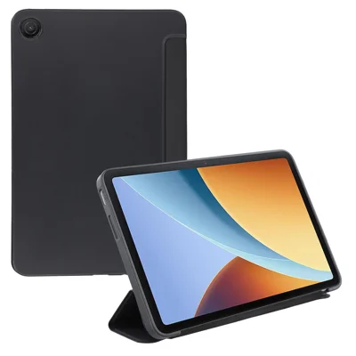 For Xiaomi Redmi Pad 2 9.7  /  SE Case PU Leather + Silicone Origami Stand Protective Cover - Black