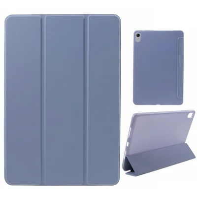 For Huawei MatePad 11.5 (2026) Case PU Leather + Silicone Tri-Fold Stand Tablet Cover - Purple